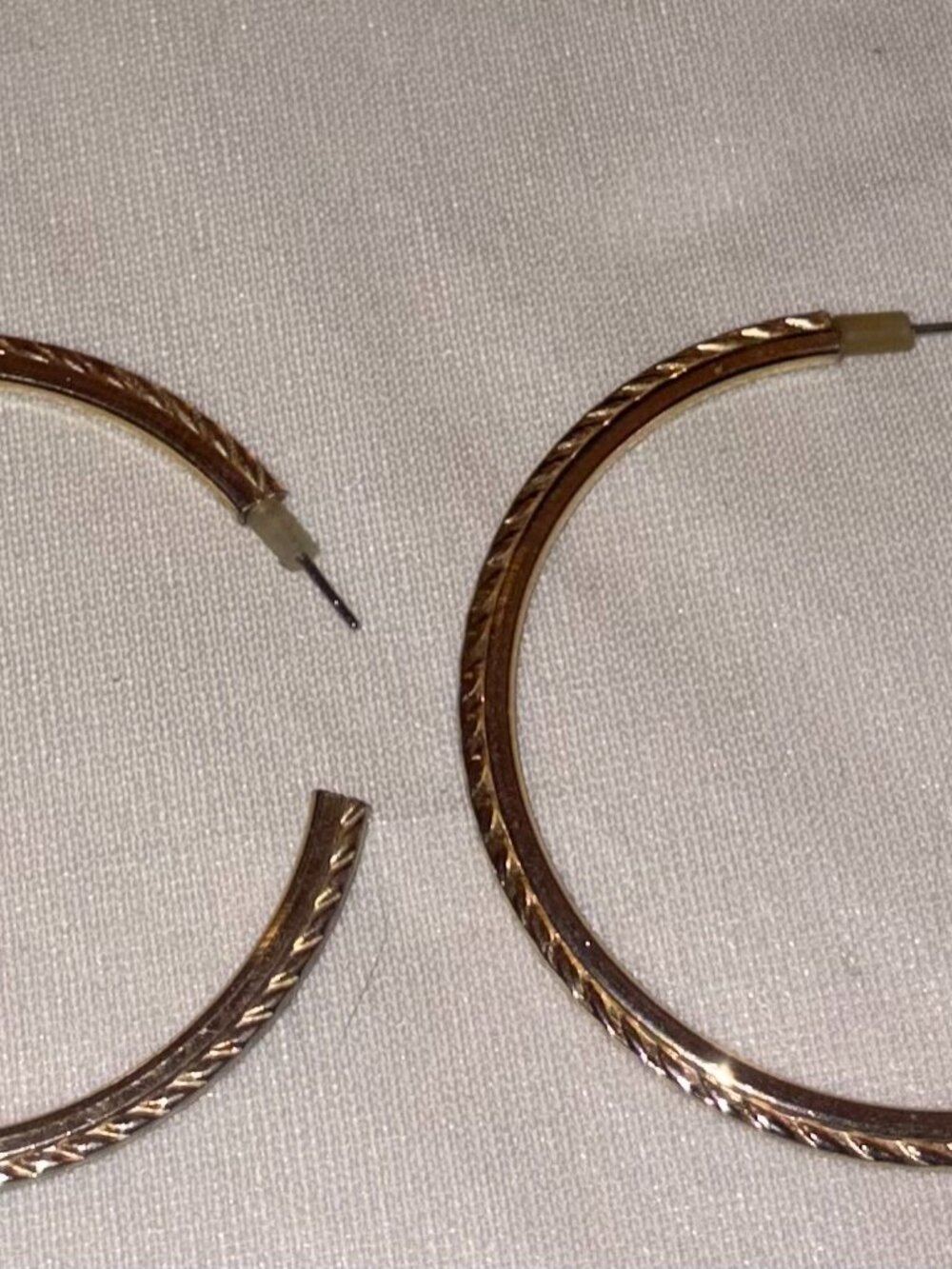 gold hoop earrings